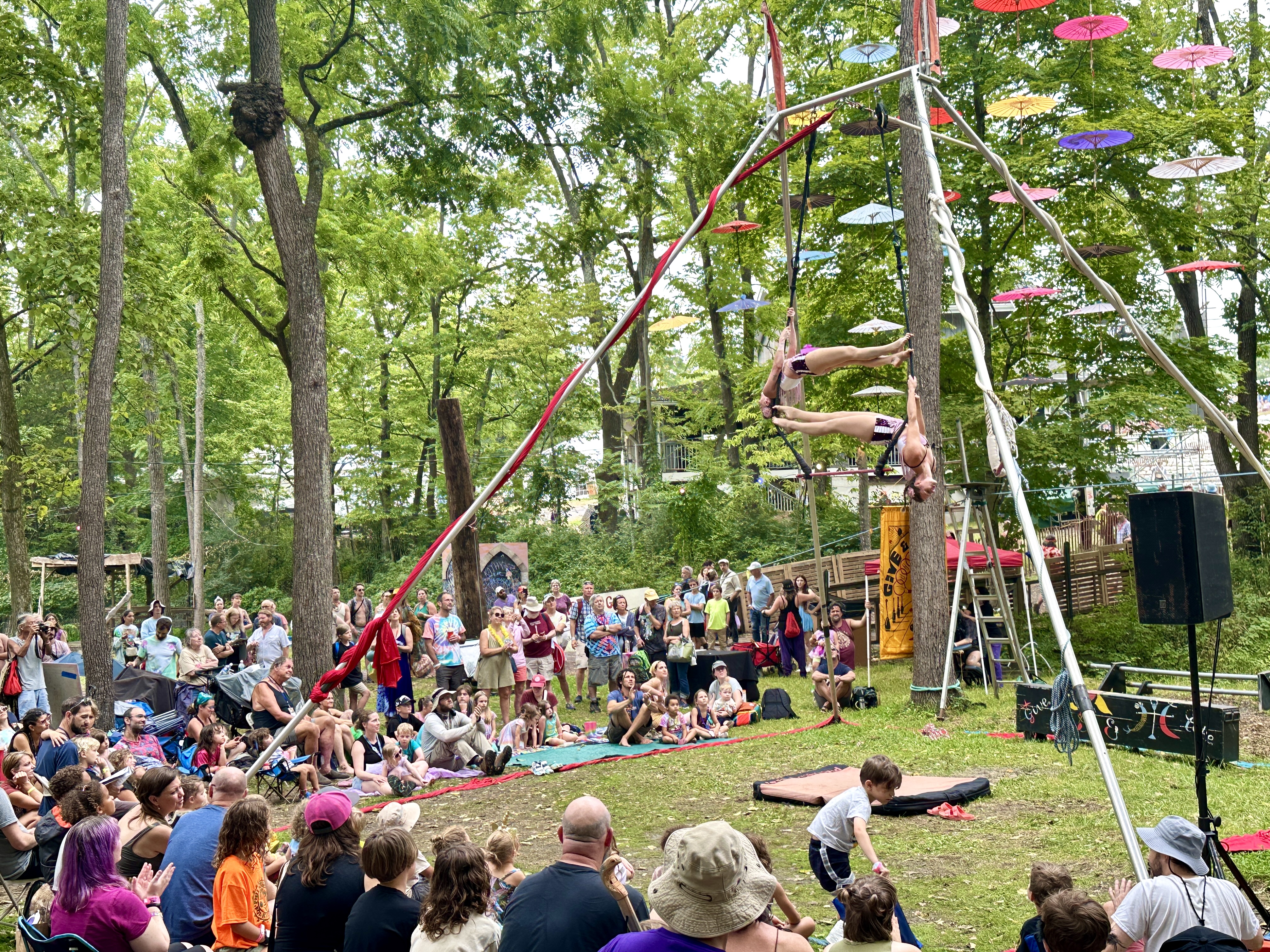 The Give & Take Jugglers at Philadelphia Folk Festival in Philadelphia, PA